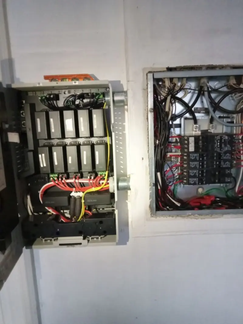 Electrical panel upgrade completed for Security Camera Wiring in Pixley